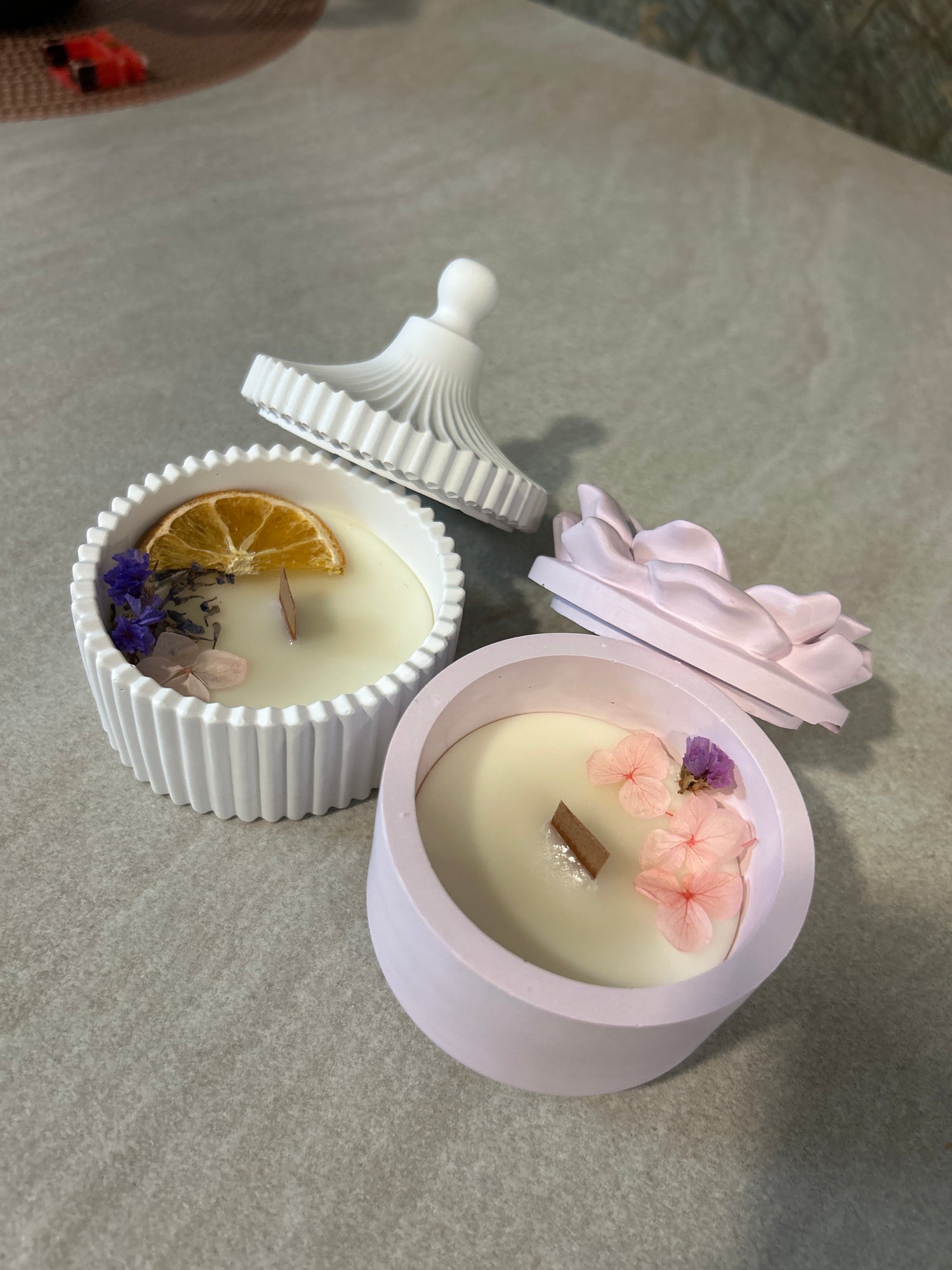 Candele in vasetto profumate